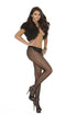 Elegant Moments - Fishnet Pantyhose With Rhinestone Seam